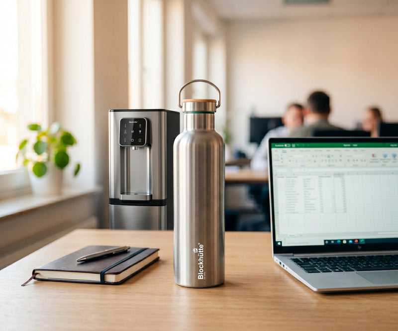 Bouteille en acier inoxydable de 1 litre et fontaine à eau : les combinaisons qui fonctionnent - Blockhütte