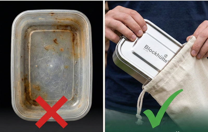 Warum ich gestern meinen ganzen Schrank voller Plastikdosen weggeworfen habe (und warum du das auch tun solltest). - Blockhütte