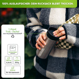 Individual Gravur für den Edelstahl Thermobecher | Blockhütte | Größe: 354ml | Farbe: Schwarz