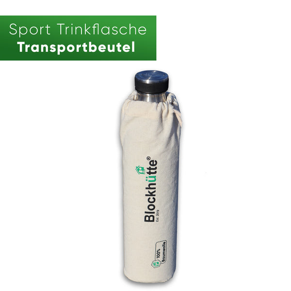 Edelstahl Sport Trinkflasche - Ersatz Beutel - Blockhütte