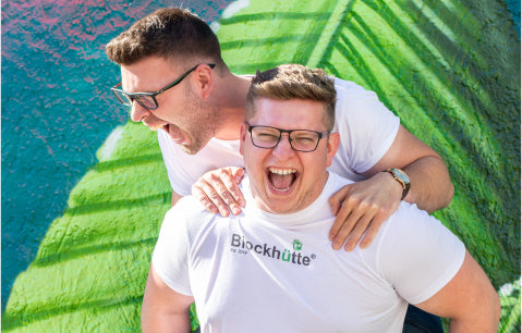 Nils et Malte, fondateurs de Blockhütte