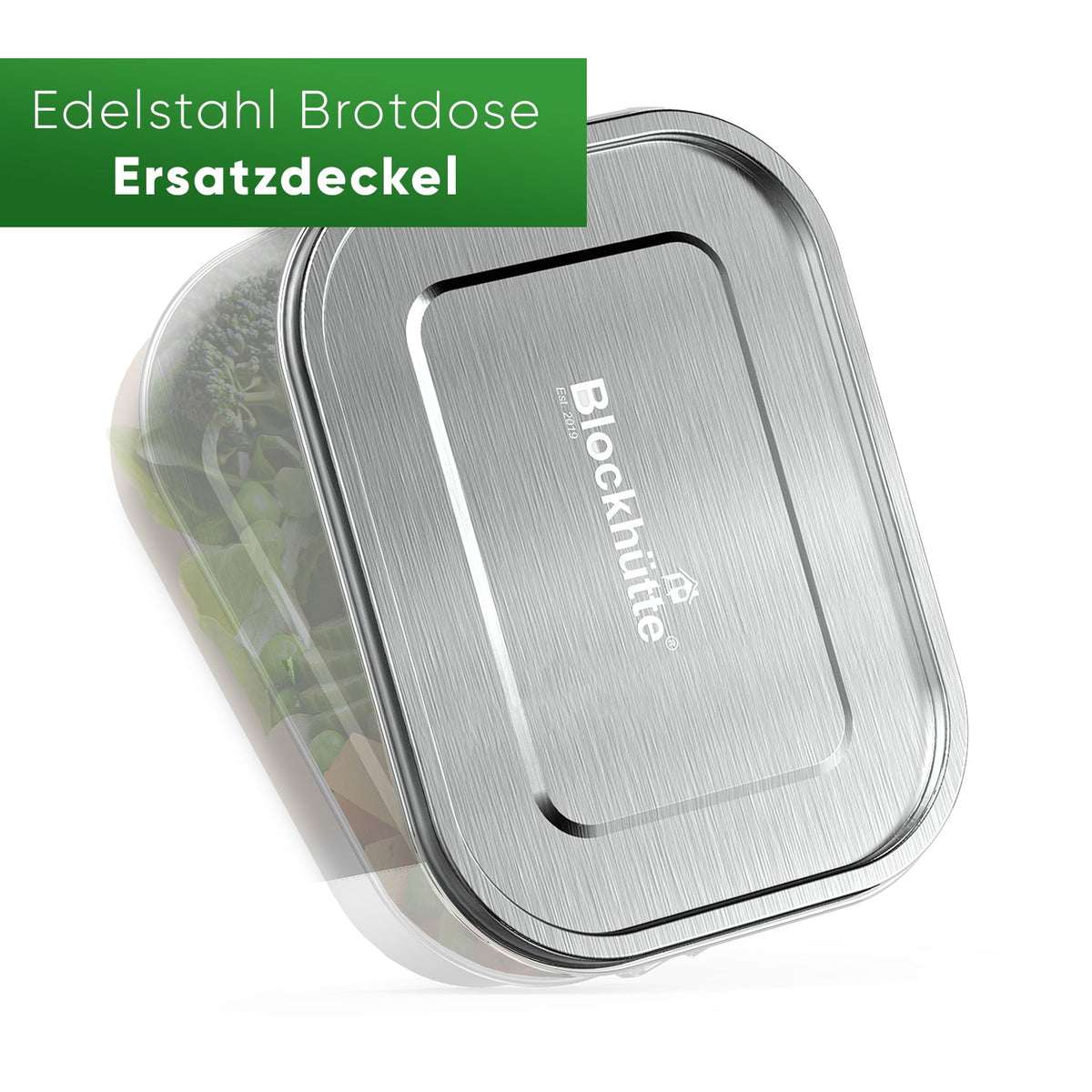 Edelstahl Brotdose - Deckel | Größe: 800ml |